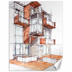 Rag Flats Onion Flats Llc Architecture Drawing Graffiti Architecture Canvas 18  x 24 