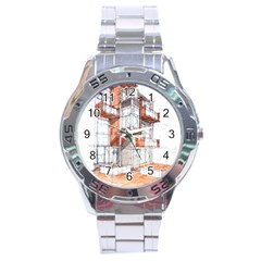 Rag Flats Onion Flats Llc Architecture Drawing Graffiti Architecture Stainless Steel Analogue Watch