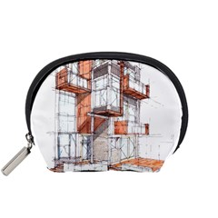 Rag Flats Onion Flats Llc Architecture Drawing Graffiti Architecture Accessory Pouch (Small)