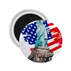 Statue Of Liberty Independence Day Poster Art 2.25  Magnets