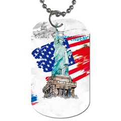 Statue Of Liberty Independence Day Poster Art Dog Tag (One Side)