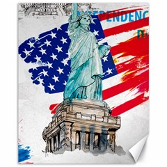 Statue Of Liberty Independence Day Poster Art Canvas 11  x 14 