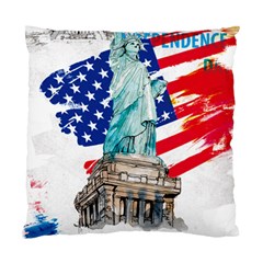 Statue Of Liberty Independence Day Poster Art Standard Cushion Case (One Side)