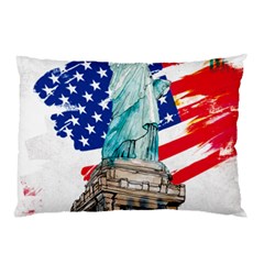Statue Of Liberty Independence Day Poster Art Pillow Case