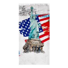 Statue Of Liberty Independence Day Poster Art Shower Curtain 36  x 72  (Stall) 