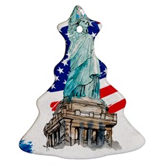 Statue Of Liberty Independence Day Poster Art Ornament (Christmas Tree) 