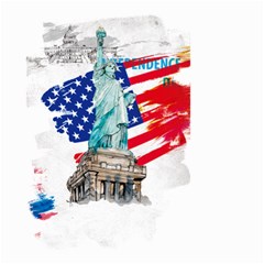 Statue Of Liberty Independence Day Poster Art Small Garden Flag (Two Sides)