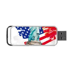 Statue Of Liberty Independence Day Poster Art Portable USB Flash (Two Sides)