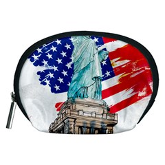 Statue Of Liberty Independence Day Poster Art Accessory Pouch (Medium)