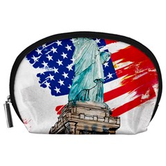 Statue Of Liberty Independence Day Poster Art Accessory Pouch (Large)