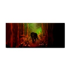 The Lonely Wolf In The Night Hand Towel by FantasyWorld7