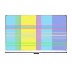 Easter Background Easter Plaid Business Card Holder