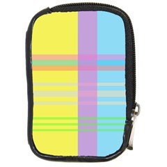Easter Background Easter Plaid Compact Camera Leather Case