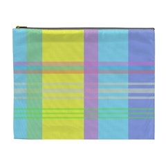 Easter Background Easter Plaid Cosmetic Bag (XL)