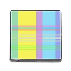 Easter Background Easter Plaid Memory Card Reader (Square 5 Slot)