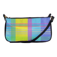 Easter Background Easter Plaid Shoulder Clutch Bag