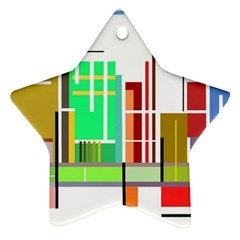 Business Finance Statistics Graphic Star Ornament (two Sides) by Simbadda