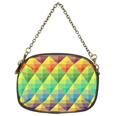 Background Colorful Geometric Chain Purse (two Sides) by Simbadda