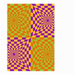 Pop Art Orange Background Large Garden Flag (Two Sides) Front