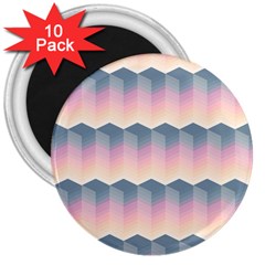 Seamless Pattern Background Block 3  Magnets (10 Pack)  by Simbadda