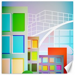 City Modern Business Skyscrapers Canvas 20  X 20  by Simbadda