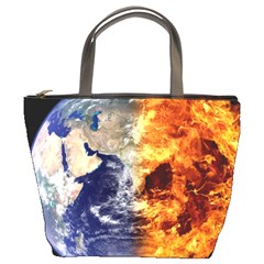 Earth World Globe Universe Space Bucket Bag