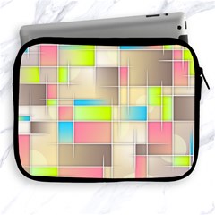 Background Abstract Grid Apple Ipad 2/3/4 Zipper Cases by Simbadda