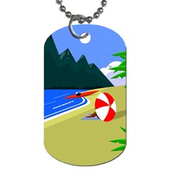Beach Summer Sea Ocean Water Sand Dog Tag (two Sides)