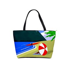 Beach Summer Sea Ocean Water Sand Classic Shoulder Handbag by Simbadda