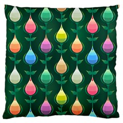 Tulips Seamless Pattern Background Large Cushion Case (one Side) by Simbadda