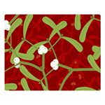 Mistletoe Christmas Texture Advent Double Sided Flano Blanket (Large)  Blanket Back