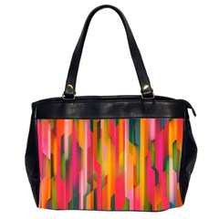 Background Abstract Colorful Oversize Office Handbag (2 Sides) by Simbadda