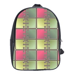 Seamless Pattern Seamless Design School Bag (large) by Simbadda