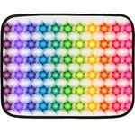 Background Colorful Geometric Double Sided Fleece Blanket (Mini)  35 x27  Blanket Front