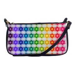 Background Colorful Geometric Shoulder Clutch Bag