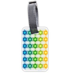 Background Colorful Geometric Luggage Tag (two Sides) by Simbadda