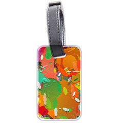 Background Colorful Abstract Luggage Tag (two Sides)
