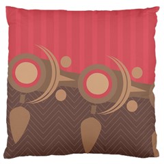 Background Tribal Ethnic Red Brown Large Cushion Case (two Sides) by Simbadda