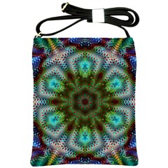 Art Background Flames Shoulder Sling Bag by Simbadda