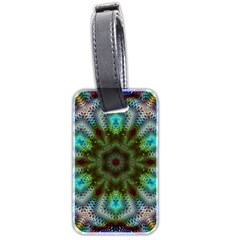 Art Background Flames Luggage Tag (two Sides) by Simbadda