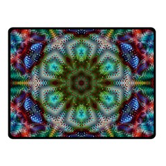 Art Background Flames Double Sided Fleece Blanket (Small) 