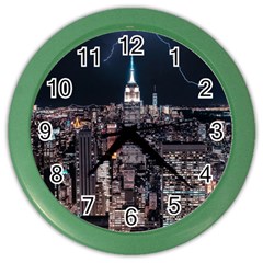 Architecture Buildings City Color Wall Clock by Simbadda