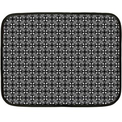 Pattern Background Black And White Double Sided Fleece Blanket (mini)  by Simbadda