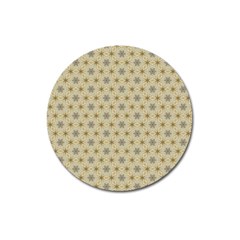 Star Basket Pattern Basket Pattern Magnet 3  (round) by Simbadda