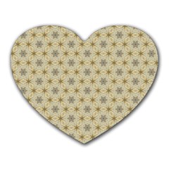 Star Basket Pattern Basket Pattern Heart Mousepads by Simbadda