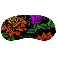 Floral Background Drawing Sleeping Mask