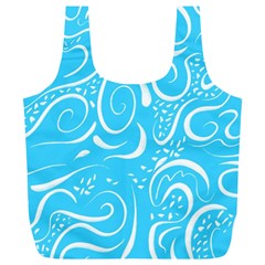 Scribble Reason Design Pattern Full Print Recycle Bag (xl) by Simbadda