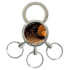 Fractals Fantasy Image Art 3-ring Key Chain by Simbadda