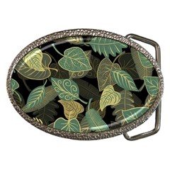 Autumn Fallen Leaves Dried Leaves Belt Buckles by Simbadda