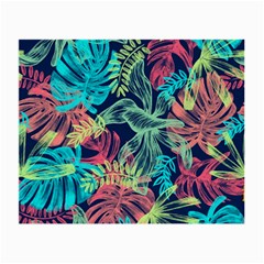 Leaves Tropical Picture Plant Small Glasses Cloth (2 Sides) by Simbadda